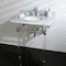 Fauceture 30X22 Marble Vanity Top W/ Acrylic Feet Combo, Marble/Chrome KVPB30MA1 - alternate 5
